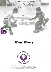  Central High School Foundation CHS 1977 60th Birthday Card 