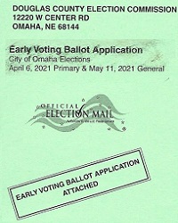  City of Omaha Election Commission Early Voting Ballot Application 