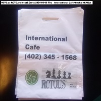  Custom Take Out Bags for iCafe 