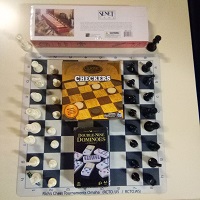  Chess Checkers Dominos Senet 