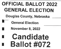  Douglas County Election Commission Early Voting Ballot 